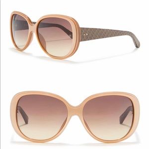 Linda Farrow 58 mm round sunglasses Mocha New